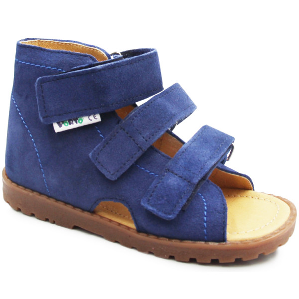 Kapcie profilaktyczne dla chłopca z obcasem thomasa do przedszkola Mrugała 60 Jeans