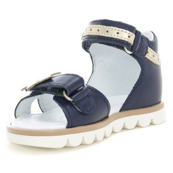 Granatowe eleganckie sandały dla dziewczynek na lato Bartek w-31946/spx