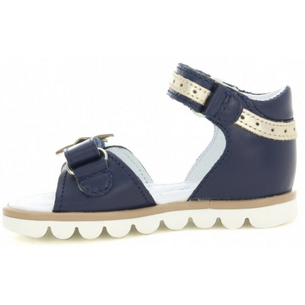 Granatowe eleganckie sandały dla dziewczynek na lato Bartek w-31946/spx