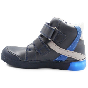 Buty Na Wiosnę Dla Chłopca DD Step a068-398M Royal Blue Świecąca Podeszwa LED