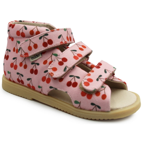 Kapcie Do Szkoły i Przedszkola Dla Dziewczynki Mido 816 Cherry Pink