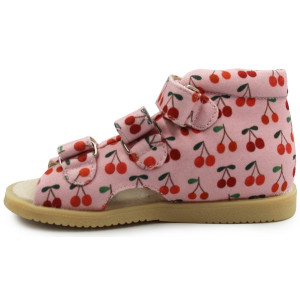 Kapcie Do Szkoły i Przedszkola Dla Dziewczynki Mido 816 Cherry Pink