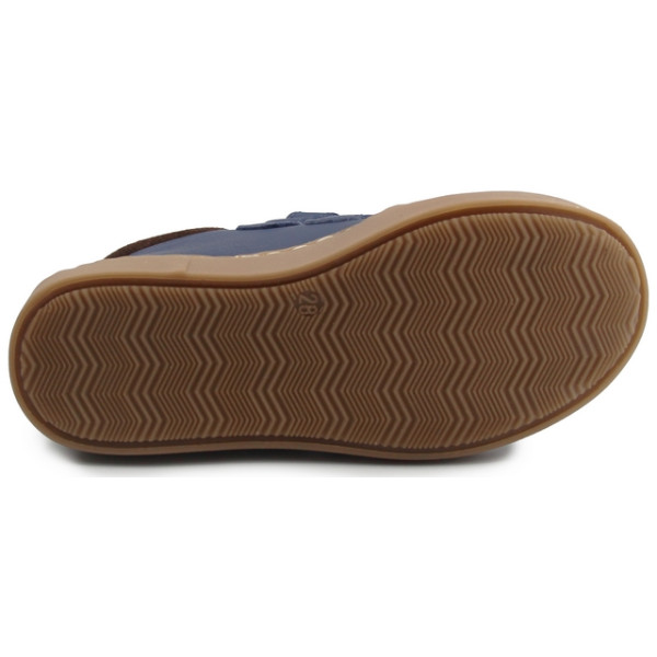 Buty Dla Chłopca na Wiosnę Skórzane Trzewiki Ameko teo-granatowy