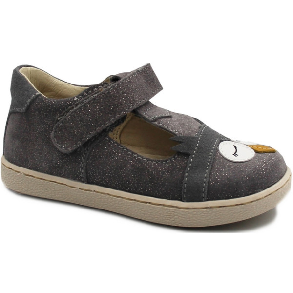 Półbuty dla dziewczynki z sówką brokatowe na jesień Mido 20-43