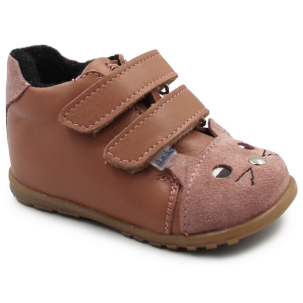 Ocieplane Buty Dla Dziewczynki Na Wiosnę Jesień Ameko a19-Kiti-Winter-Mauve