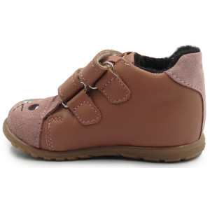 Ocieplane Buty Dla Dziewczynki Na Wiosnę Jesień Ameko a19-Kiti-Winter-Mauve