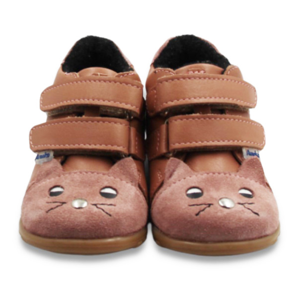 Ocieplane Buty Dla Dziewczynki Na Wiosnę Jesień Ameko a19-Kiti-Winter-Mauve