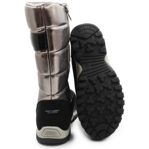 Śniegowce Wysokie Dziewczęce Ocieplane Kozaki Wojtyłko 5z24100 Złoty