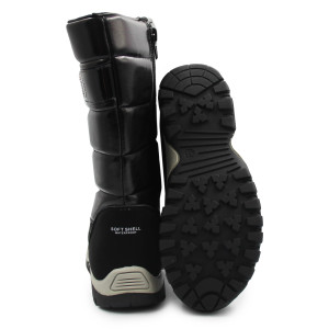 Kozaki Dla Dziewczynki Wysokie Śniegowce z Membraną Wojtyłko 5z24100 Czarny