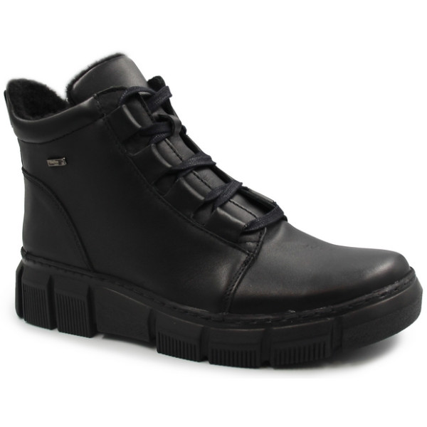 Buty Zimowe Damskie Ocieplane Botki Helios 523 Czarne