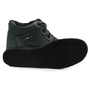 Ocieplone Buty Damskie Na Zimę Sznurowane Helios 553 Zielony