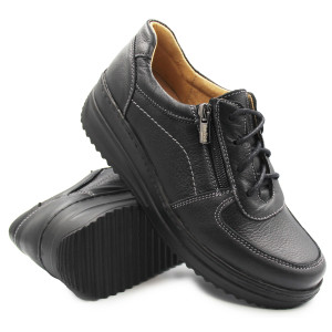 Skórzane Buty Damskie Na...