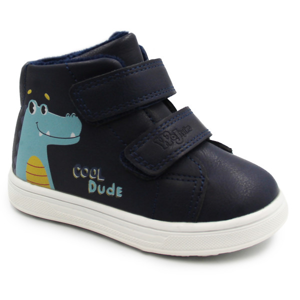 Buty Dla Chłopca Na Wiosnę i Jesień Ocieplane Wojtyłko 1T25053G granat