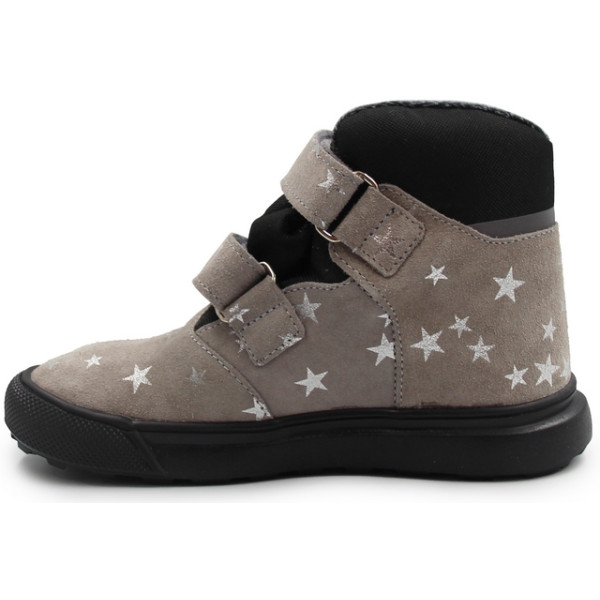 Buty Dla Dziewczynki Na Wiosnę i Jesień Lekko Ocieplane Ameko Robin Szare Gwiazdki
