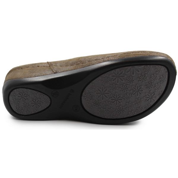 Damskie Klapki Skórzane Koturna Jada 01753-473