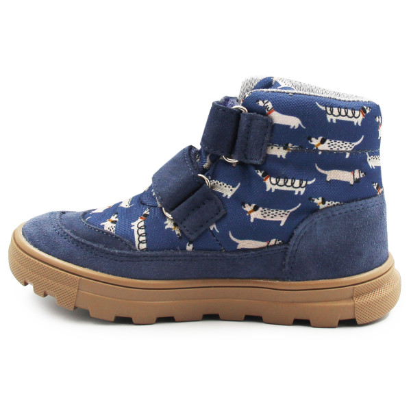 Ocieplane Buty Dla Chłopca Na Jesień Membrana w Pieski Mido 22-41 Doggy Blue