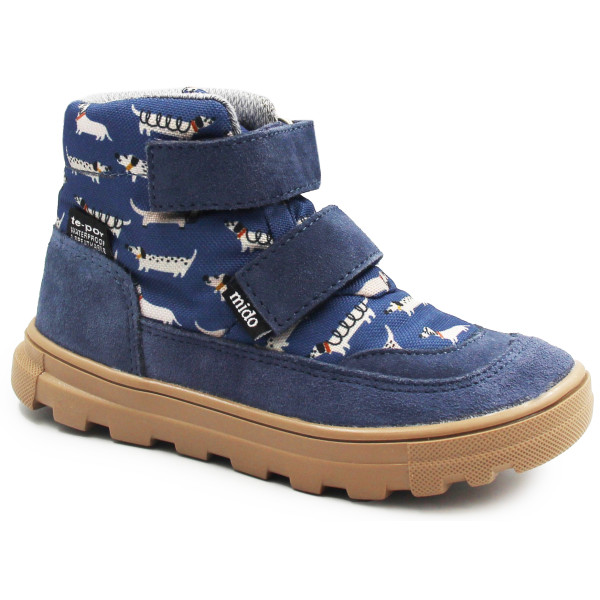 Buty Dla Chłopca Na Wiosnę Jesień Wodoodporne Membrana TE-POR Mido 32-41Doggy Blue