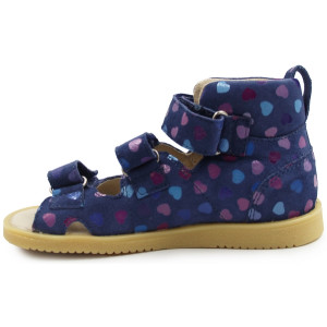 Buty Do Szkoły Dla Dziewczynki Profilaktyczne Mido 815 Jeans Hearts