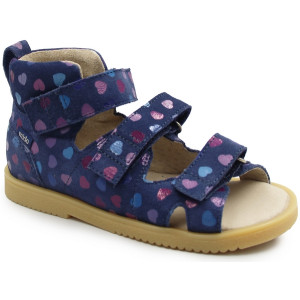 Buty Do Szkoły Dla Dziewczynki Profilaktyczne Mido 815 Jeans Hearts