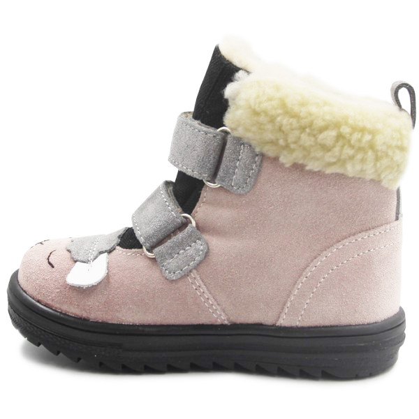 Buty Na Zimę Dla Dziewczynki Kozaczki Mido 22-07 Różowe z Membraną Te-Por