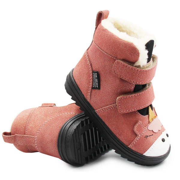 Buty Na Zimę Dla Dziewczynki z Jednorożcem Mido 22-27 Salomon Brokat