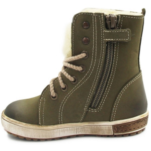 Kozaki dla chłopca na zimę ocieplane wełną Emel e 2651-7