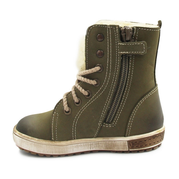 Kozaki dla chłopca na zimę ocieplane wełną Emel e 2651-7