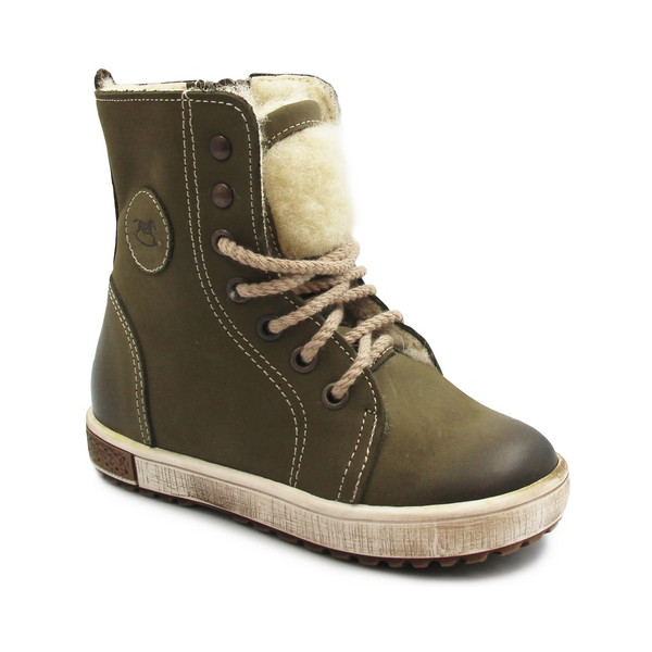 Kozaki dla chłopca na zimę ocieplane wełną Emel e 2651-7