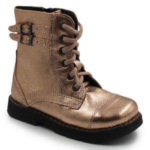 Złote kozaczki dla dziewczynek na zimę Emel EY2605-3