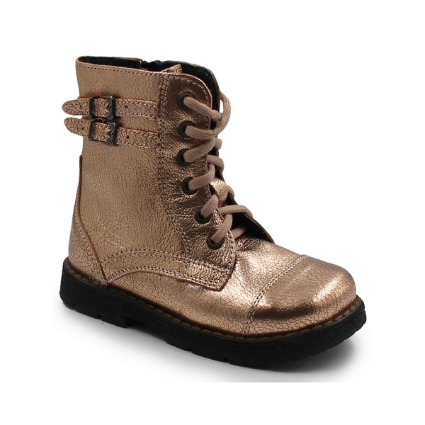 Złote kozaczki dla dziewczynek na zimę Emel EY2605-3