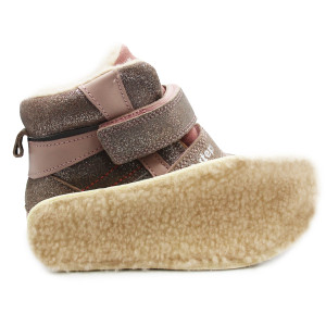 Zimowe Buty Dla Dziewczynki Brokatowe Barefoot DD STEP W063-42254C