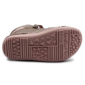 Zimowe Buty Dla Dziewczynki Brokatowe Barefoot DD STEP W063-42254C