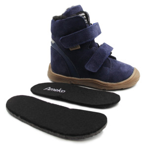 Buty Zimowe Dla Chłopczyka + Dodatkowa Wkładka Ameko Dudu-Navy
