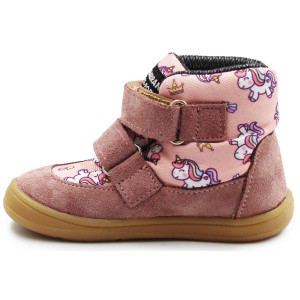 Buty Dla Dziewczynki Lekko Ocieplane Zima Wiosna Jednorożce Barefoot Ameko Nolan Unicorn