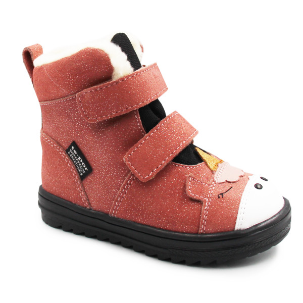 Buty Na Zimę Dla Dziewczynki Mido 42-27 Salmon-Brokat