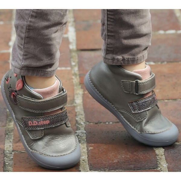 Buty na wiosnę dla dziewczynki DD Step s066-343A Dark Grey