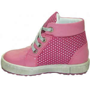 Różowe Dziewczęce Trzewiki Sznurowane Emel E 2601B-1 II gatunek