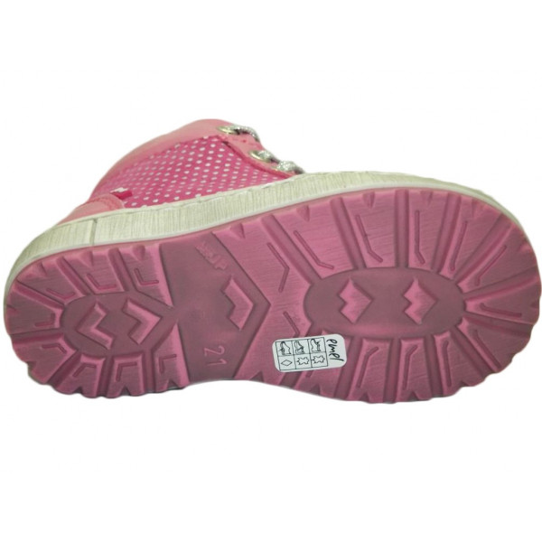 Różowe Dziewczęce Trzewiki Sznurowane Emel E 2601B-1 II gatunek