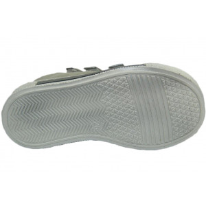 Srebrne trampki do szkoły dla dziewczynek na rzepy Dawid 1122