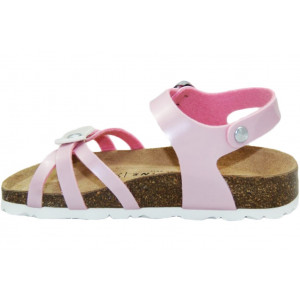 Sandały Dziewczęce Młodzieżowe Z Profilowaną Wkładką Róż Genuins Tampico Space Rosa II gatunek
