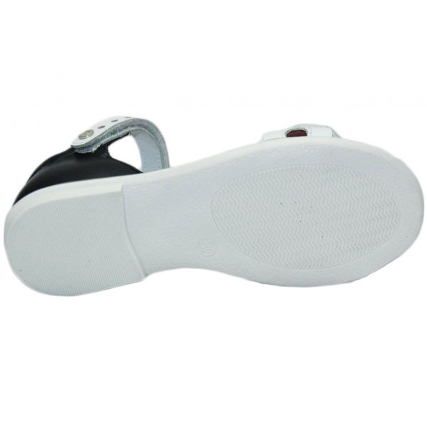 Dziewczęce sandały na lato ze skóry naturalnej Bartek w-86167/h41 II gatunek