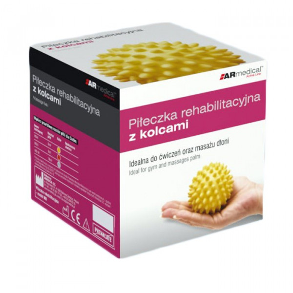 Piłeczka Rehabilitacyjna Z Kolcami Do Ćwiczeń Masażu Rehabilitacja Masaż Stóp Armedical