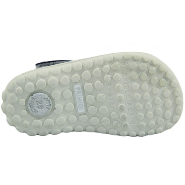 Sandały Buty Primigi 1361711 Dziewczęce Sandały na Rzepy z Ozdobnym Kwiatkiem