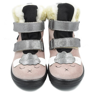 Buty Na Zimę Dla Dziewczynki Kozaczki Mido 22-07 Różowe z Membraną Te-Por