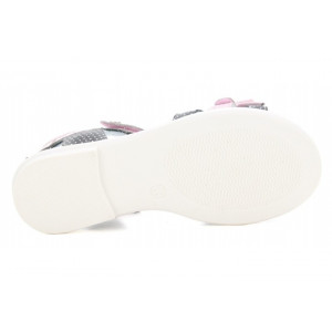 Dziewczęce sandały z kokardką na lato Bartek w-16182/1g7