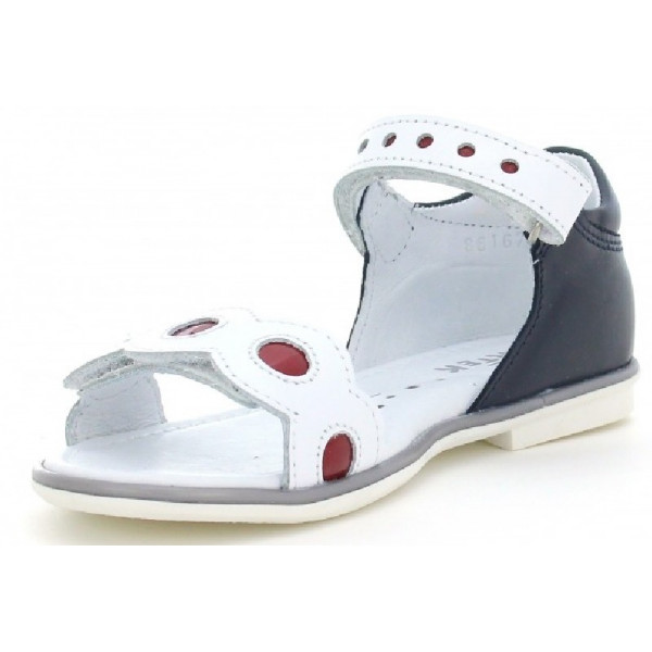 Dziewczęce sandały na lato ze skóry naturalnej Bartek w-86167/h41 II gatunek